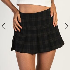 Harlow Plaid Pleated Skirt